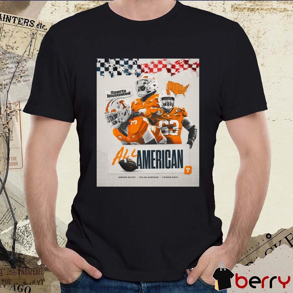 Tennessee Volunteers All-America team Jermod Mccoy Dylan Sampson Cooper Mays Poster t-shirt