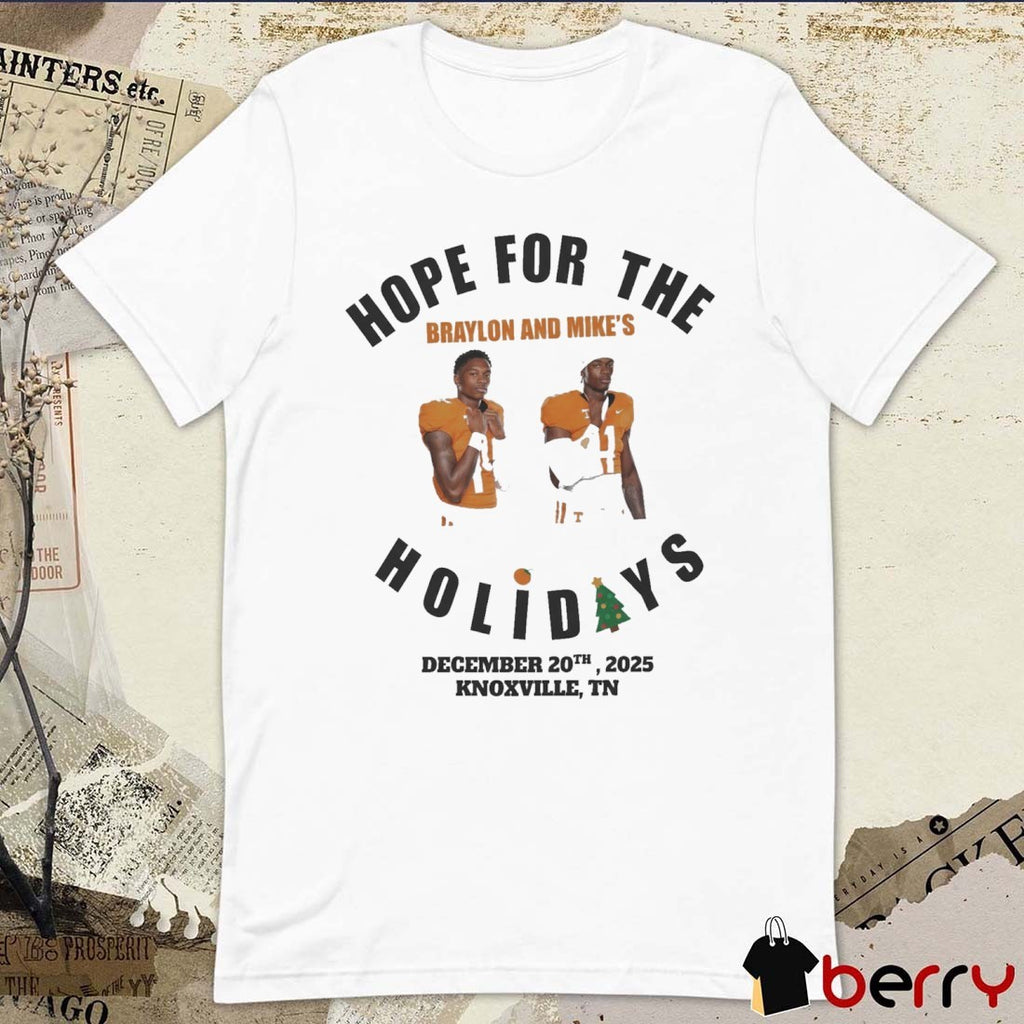 Tennessee football Hope for the Holidays Braylon and Mike December 20, 2025 Knoxville, TN t-shirt