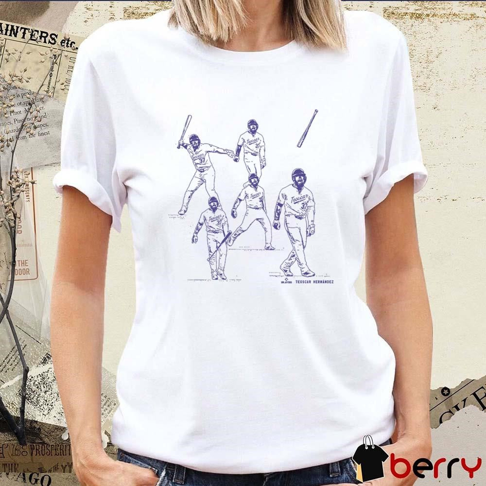 Teoscar Hernández Bat Flip Los Angeles Dodgers MLB Painting t-shirt