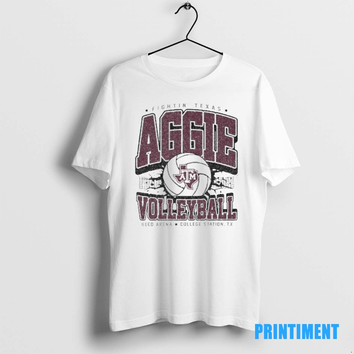 Official Texas Am Aggies Volleyball Fightin Texas Reed Arena College Station Tx Vintage Tee Sweater