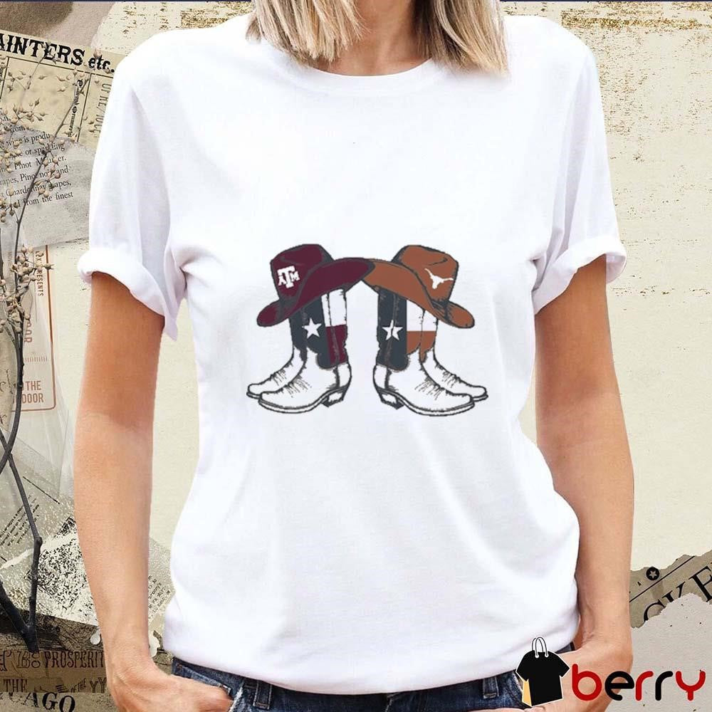Texas A&M Aggies vs. Texas Longhorns 2024 Lone Star Showdown Boot NCAA t-shirt