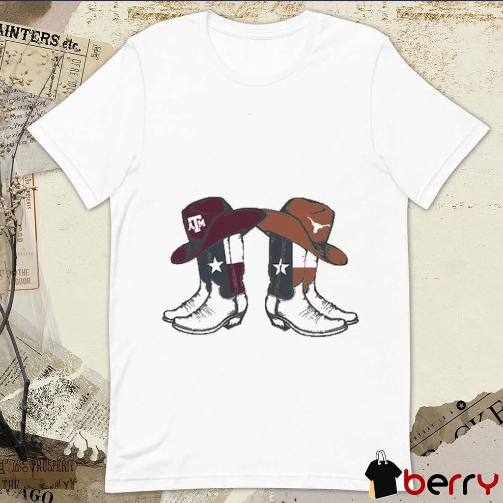 Texas A&M Aggies vs. Texas Longhorns 2024 Lone Star Showdown Boot NCAA t-shirt