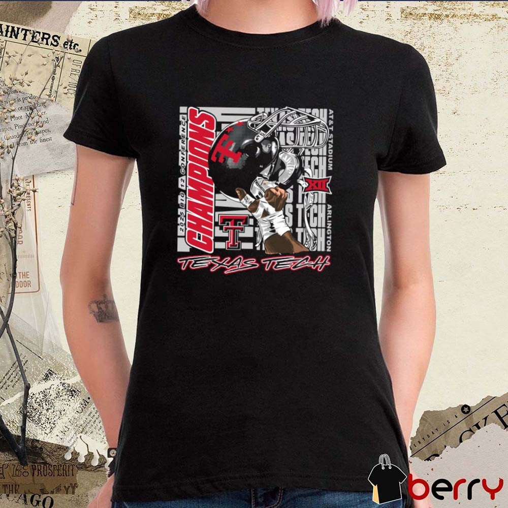 Texas Tech Red Raiders 2025 Big 12 Conference Football Champs Raise Em Up AT&T Stadium Arlington t-shirt
