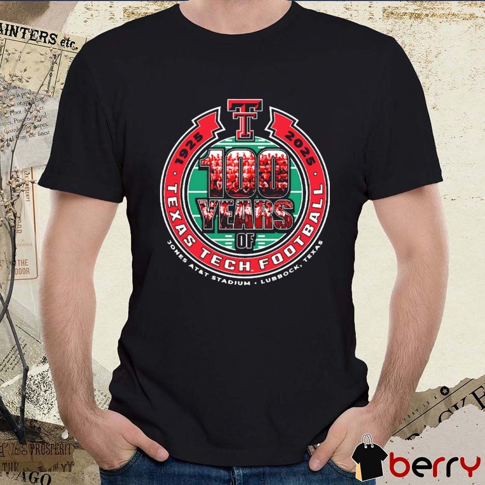 Texas Tech Red Raiders Football 1925-2025 Wreck ‘Em Tech Jones AT&T Stadium Lubbock Texas t-shirt