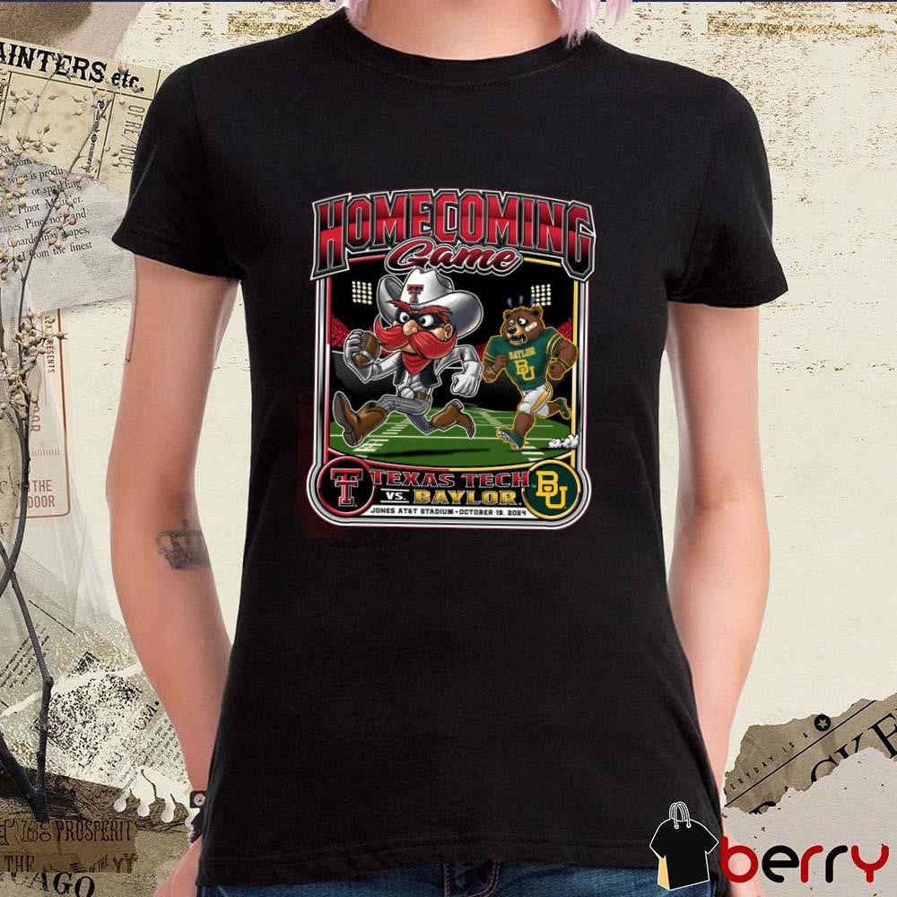 Texas Tech Red Raiders vs. Baylor Bears 2024 Homecoming Gameday t-shirt