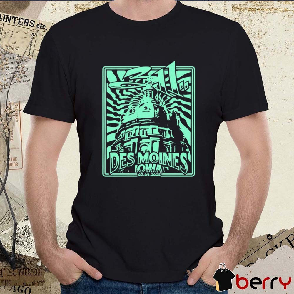 The 311 Band July 09 2025 Vibrant Music Hall Waukee Des Moines IA t-shirt