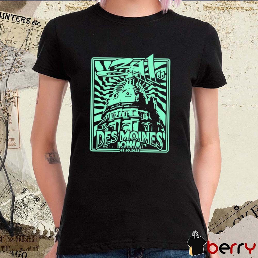 The 311 Band July 09 2025 Vibrant Music Hall Waukee Des Moines IA t-shirt