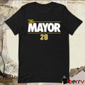 The Mayor 28 Jake Mangum 2026 MLB Pittsburgh Pirates t-shirt