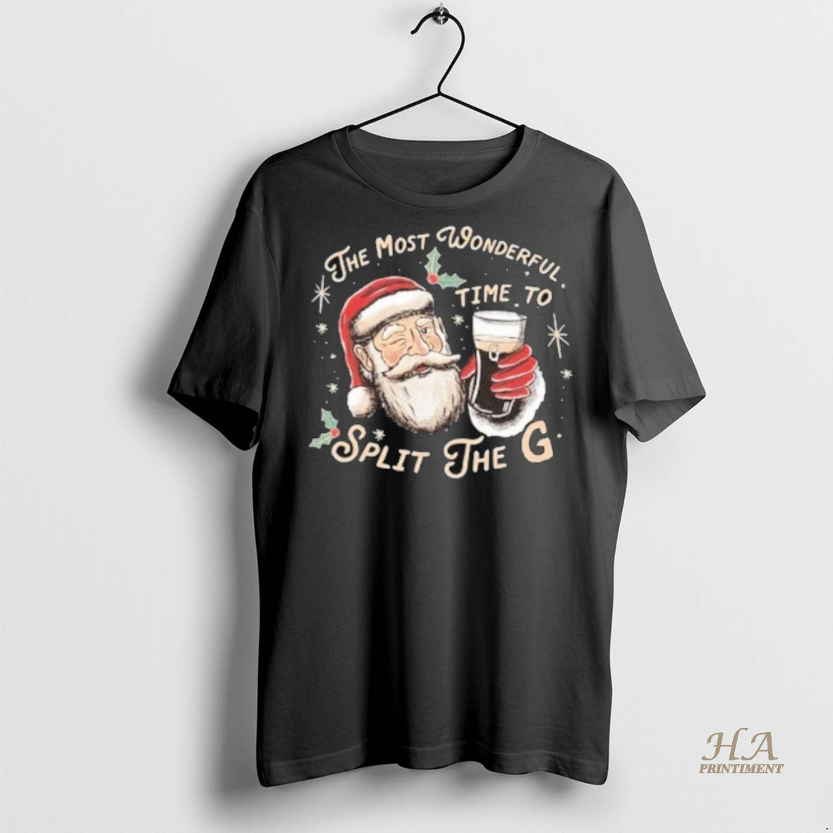Official The Most Wonderful Time To Split The G Santa Ugly Christmas Shirt