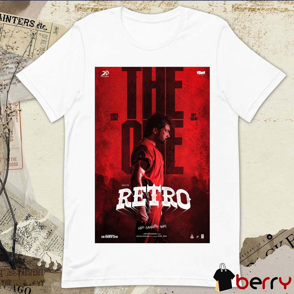 The One Song from Retro Love Laughter War Video Song Out Now In Cinemas May 25 2025 Poster t-shirt