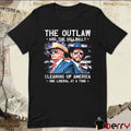 The Outlaw and the Hillbilly Cleaning up America One Liberal at a Time Donald Trump Vintage Retro t-shirt