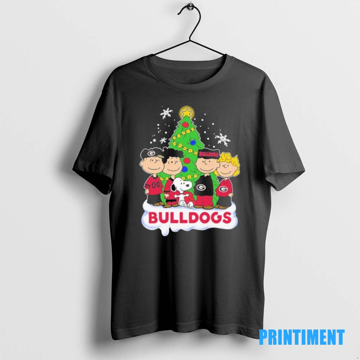 Official The Peanuts Georgia Bulldogs Merry Christmas 2025 Tee Sweater