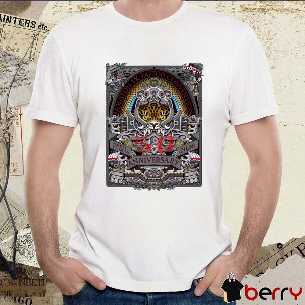 The Texas Tattoo Convention April 17-19, 2026 50th Anniversary Houston, Texas t-shirt