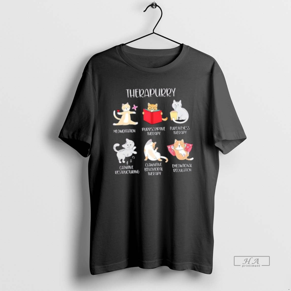 Official Therapurry Funny Cat Lover Mental Health