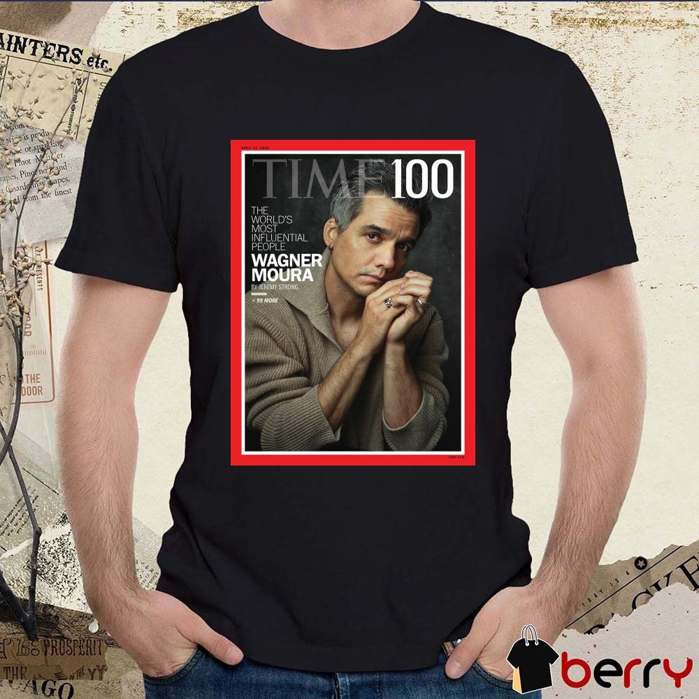 Time 100 The World’s Most Influential People Wagner Moura By Jeremy Strong 2026 Poster t-shirt