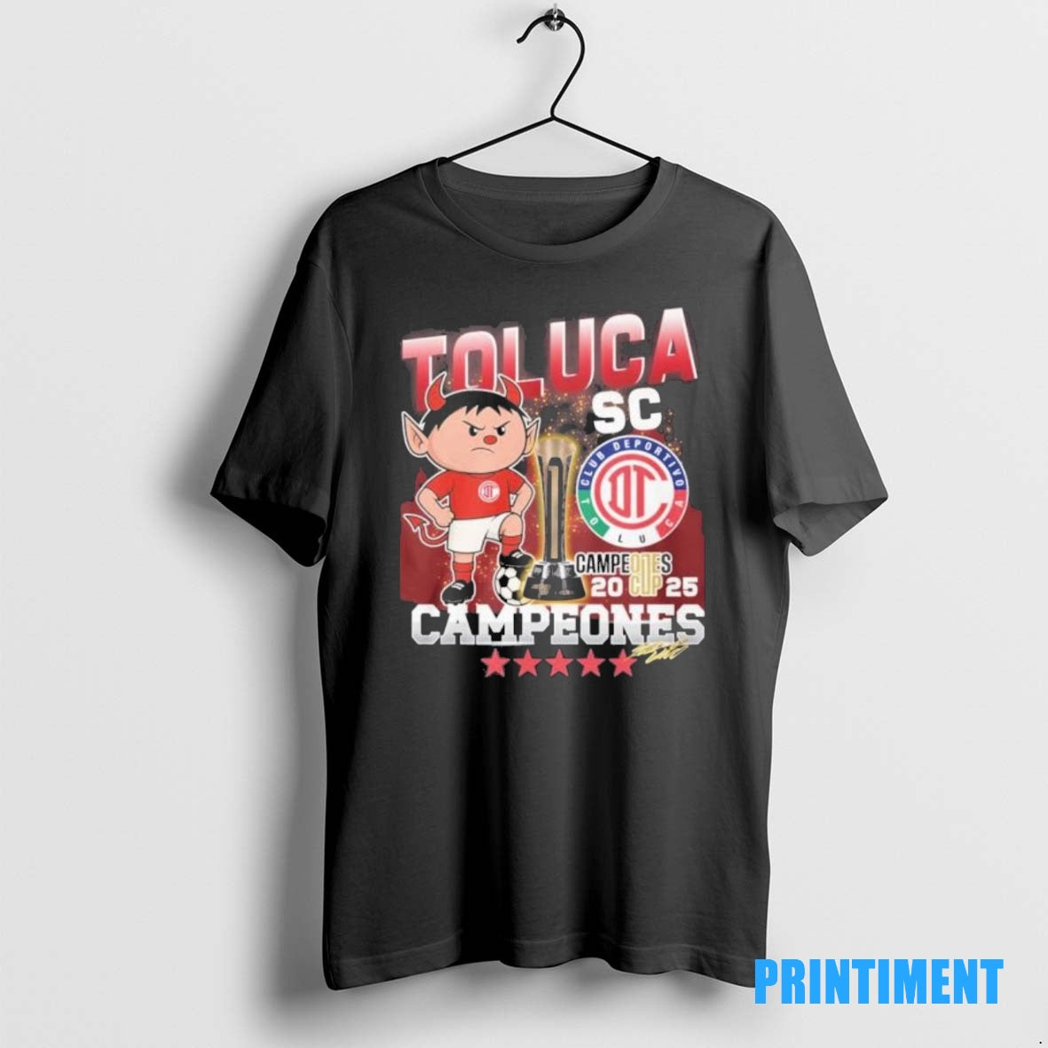 Official Toluca Fc Mascot 2025 Campeones Cup Champions Tee Sweater