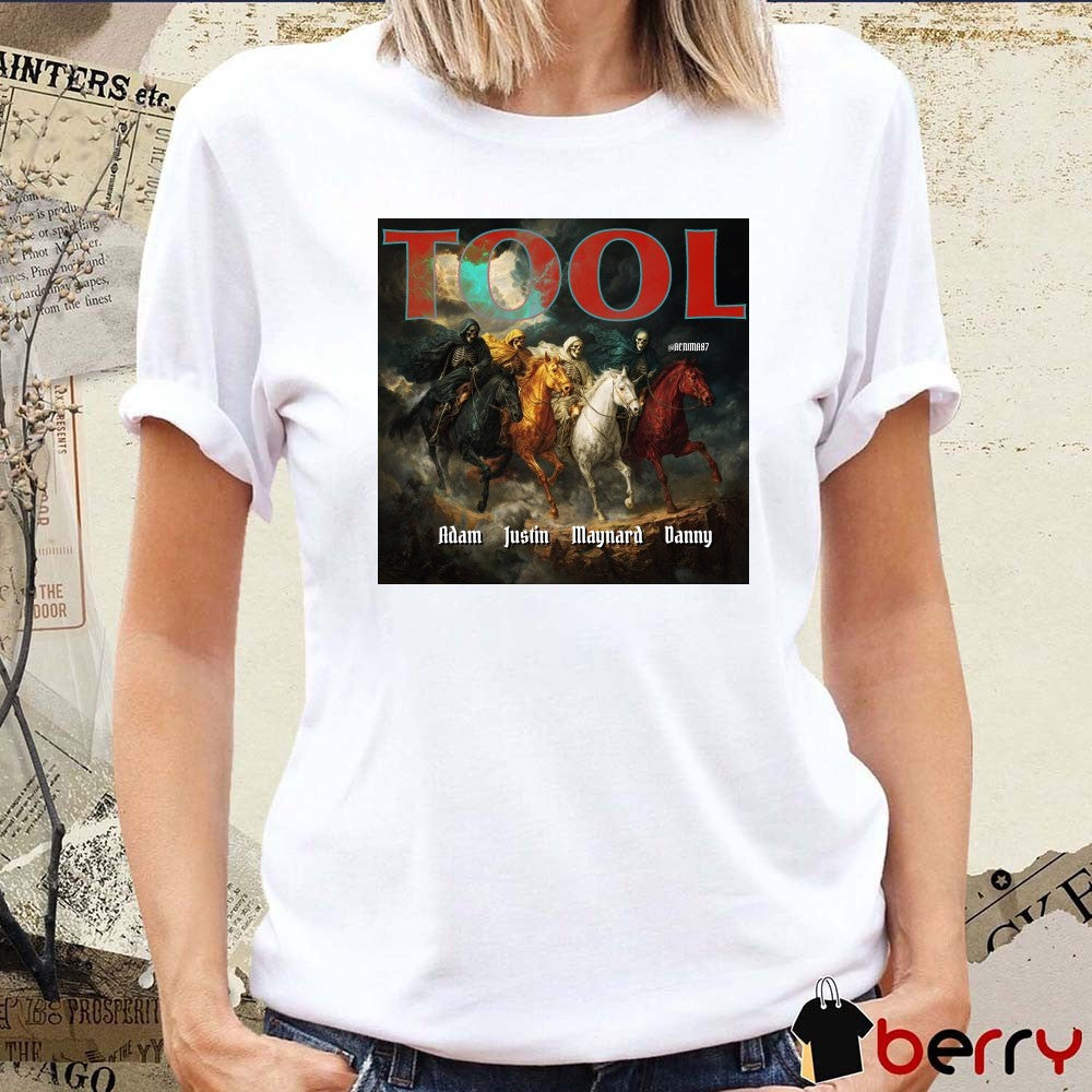 Tool Adam Justin Maynard Danny The Four Horsemen of the Apocalypse Art Poster t-shirt