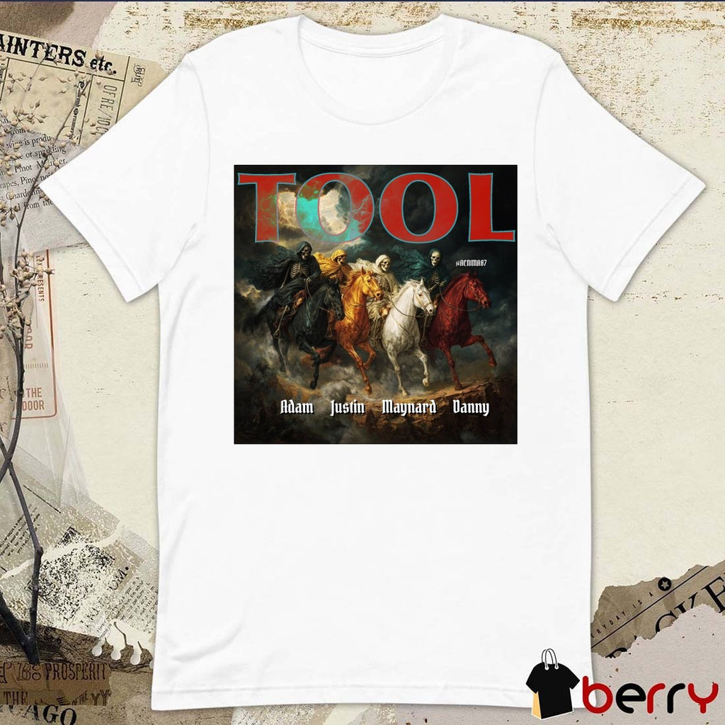 Tool Adam Justin Maynard Danny The Four Horsemen of the Apocalypse Art Poster t-shirt