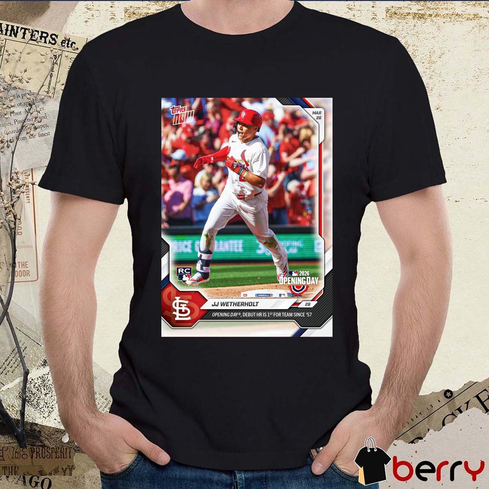 Topps Jj Wetherholt 28 Opening Day Debut HR Is 1st For Team Since ’57 Debut Poster t-shirt