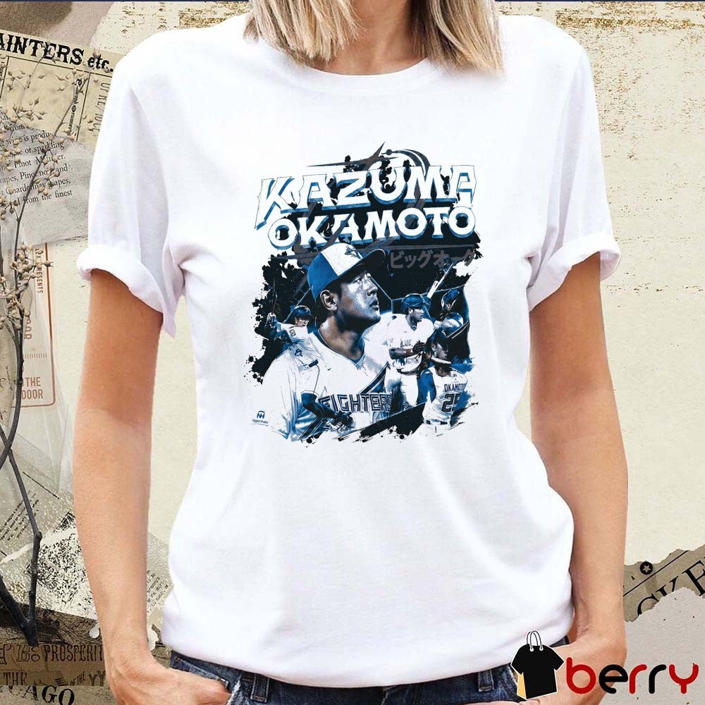 Toronto Blue Jays MLB Pop Up Tee 2026 Kazuma Okamoto Graphic t-shirt