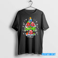 Official Truck Santa Christmas Tree Joyful Truck Driver Black Tee Sweater
