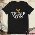 Trump Won 2024 realalexjones.com American Presidential National Eagle Sign t-shirt