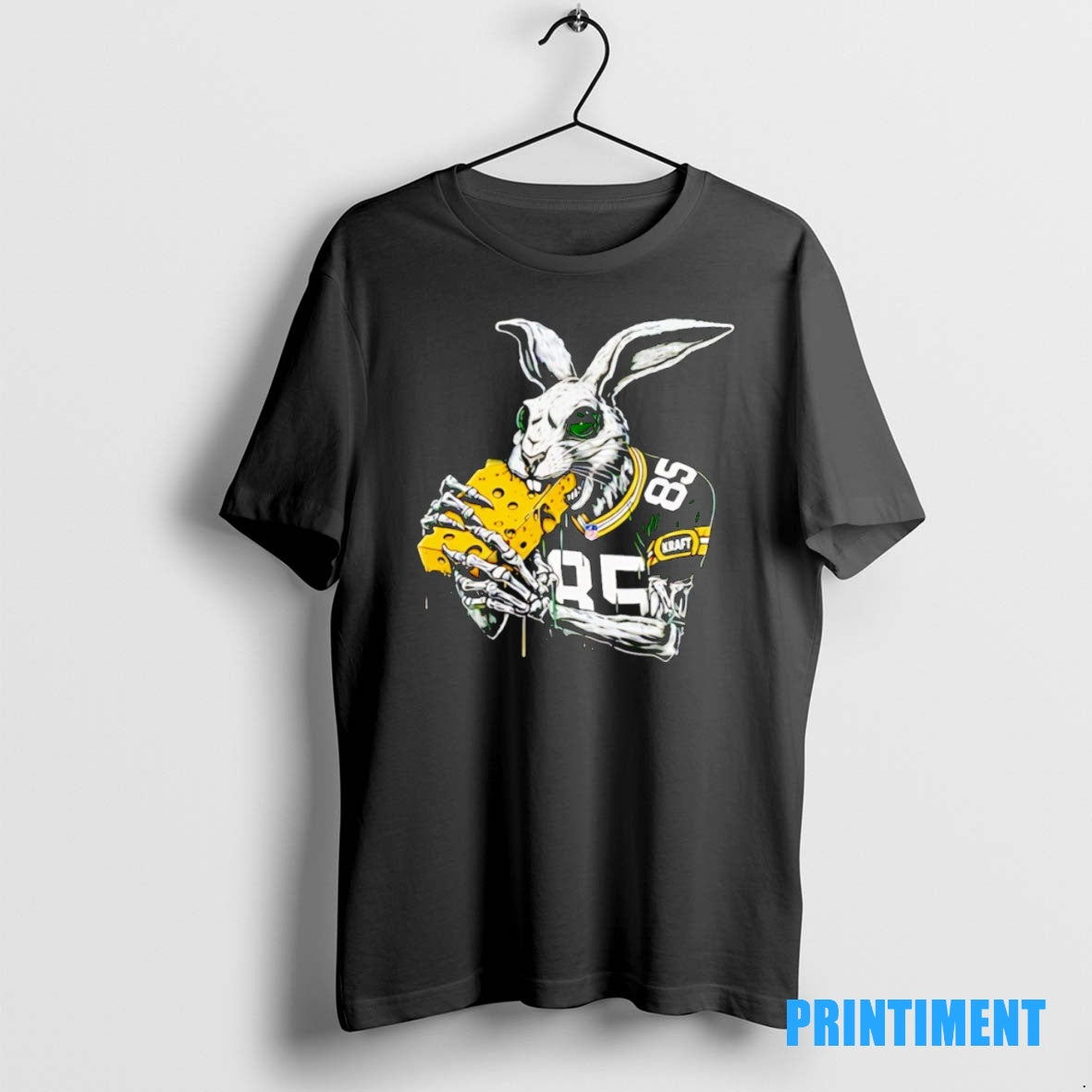 Official Tucker Kraft White Pack Rabbit Green Bay Packers Tee Sweater