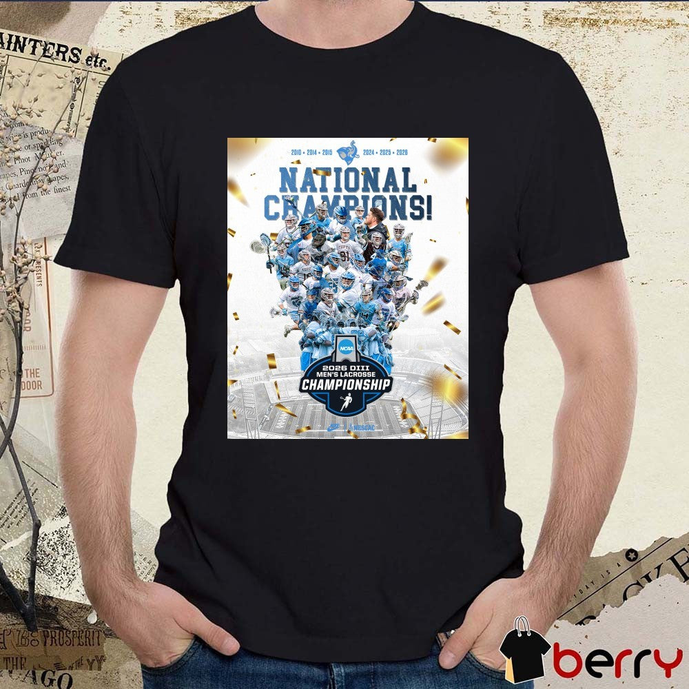 Tufts Jumbo Men’s Lacrosse 2026 NCAA Division III Tournament Championship Poster t-shirt