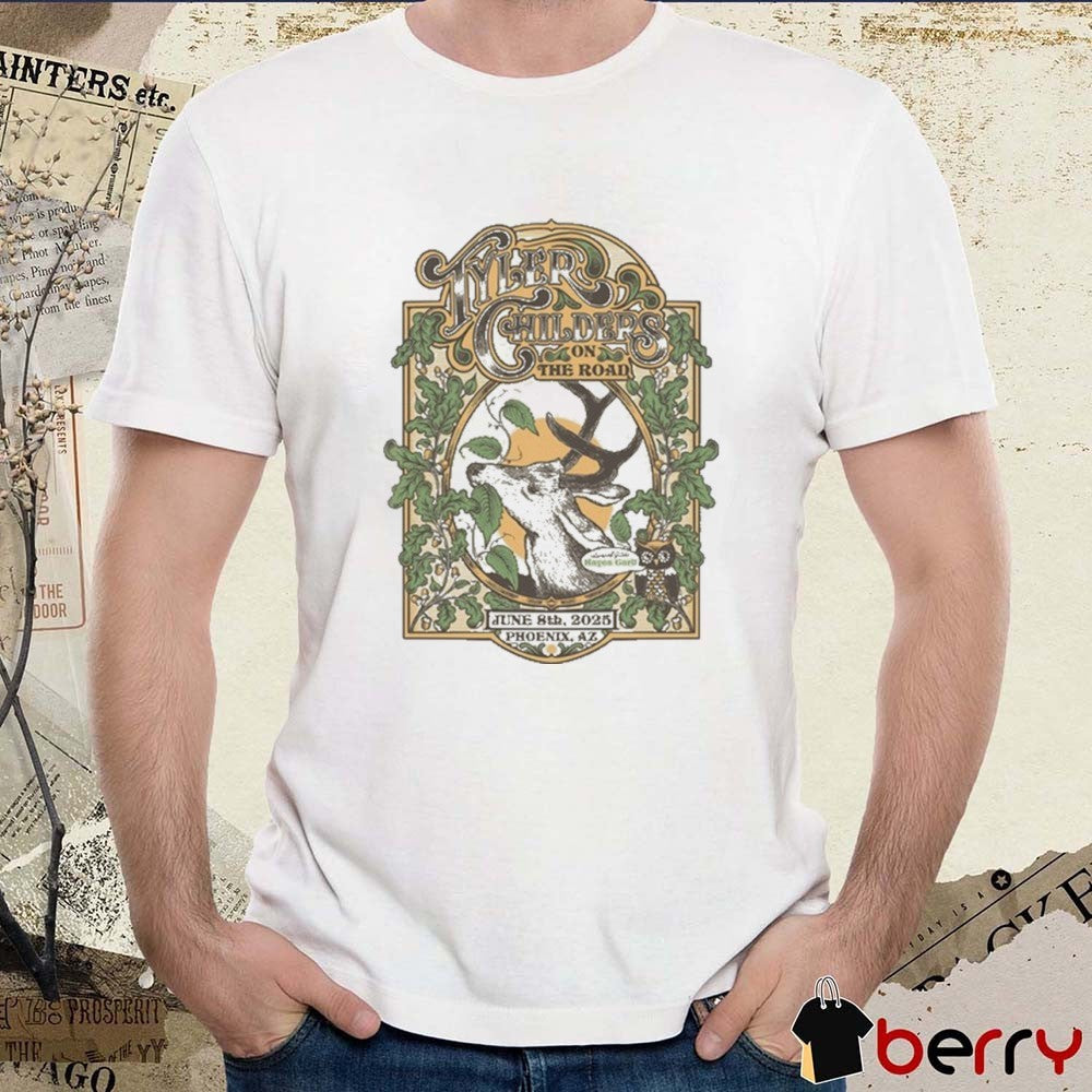 Tyler Childers On The Road Phoenix AZ 2025 Tour On June 8 2025 t-shirt