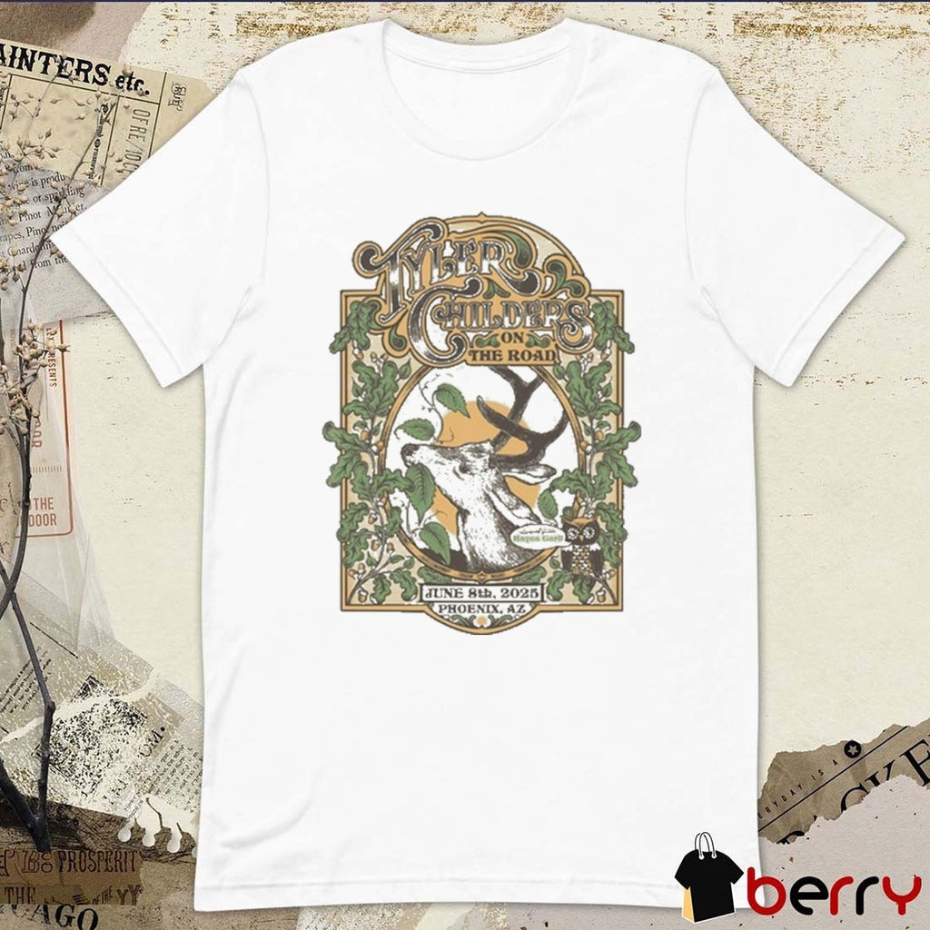 Tyler Childers On The Road Phoenix AZ 2025 Tour On June 8 2025 t-shirt
