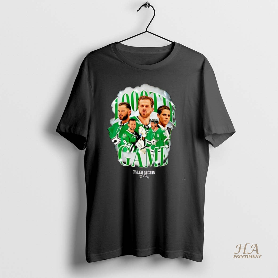Official Tyler Seguin Dallas Stars 1000th Game Graphic Christmas