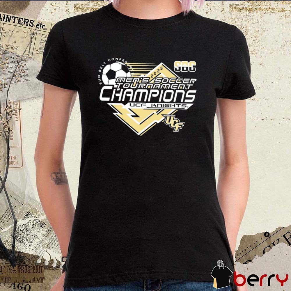 UCF Knights 2025 Sun Belt Conference Men’s Soccer Tournament Champions t-shirt