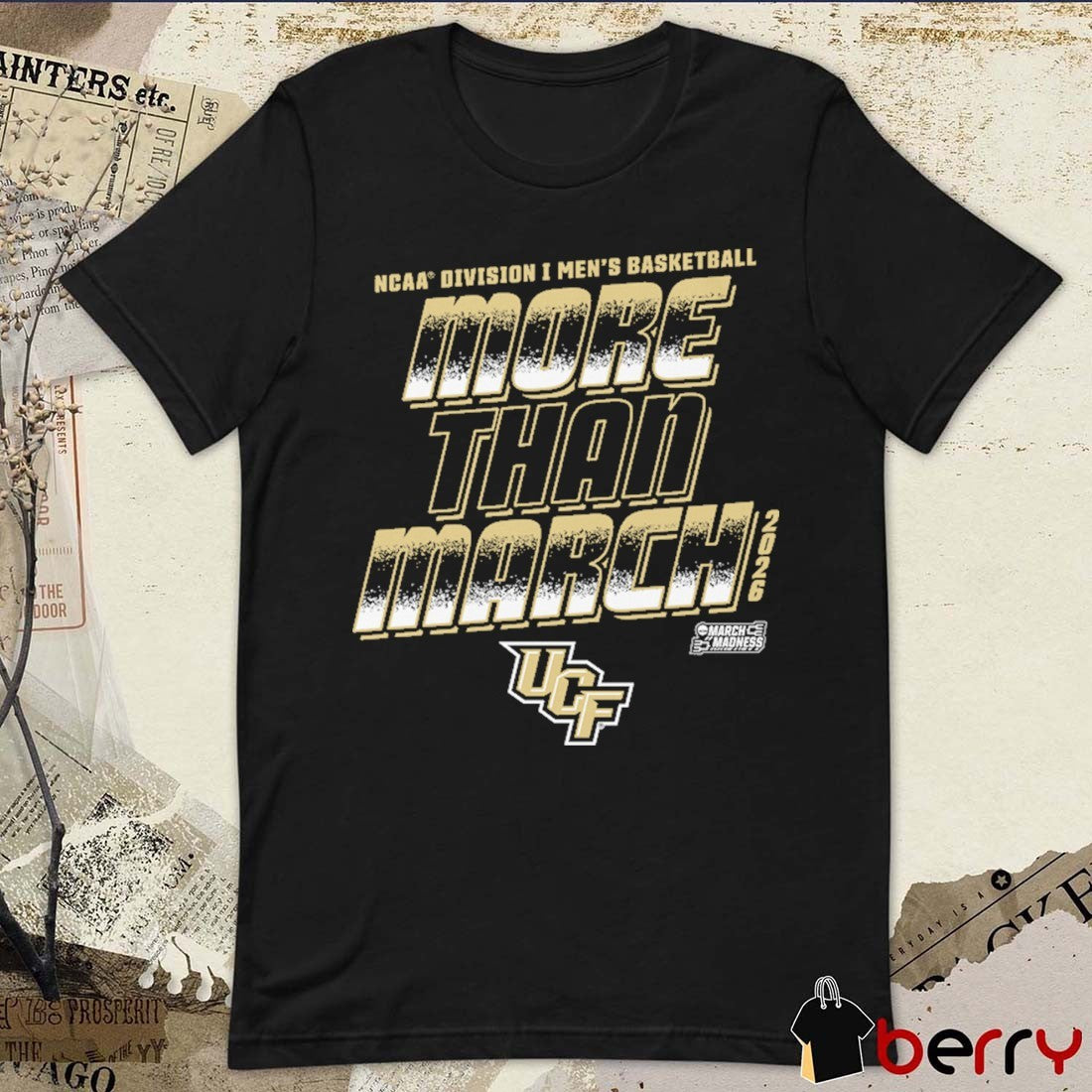 UCF Knights 2026 NCAA Division I Men’s Basketball More Than March t-shirt