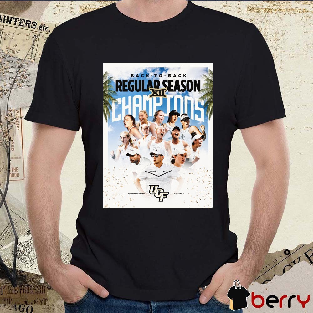 UCF Women’s Tennis Back-To-Back Regular Season Champions Orlando FL 2026 Poster t-shirt