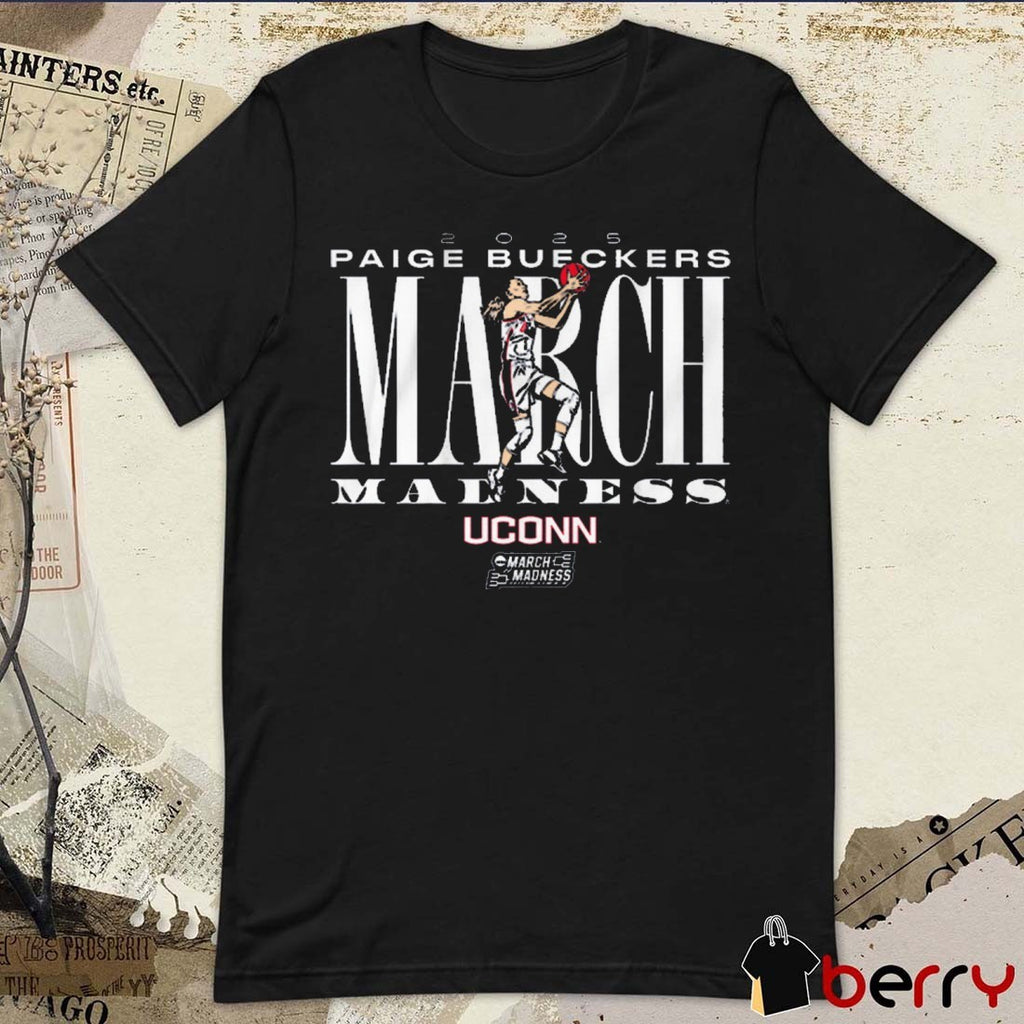 UConn Huskies Basketball Paige Bueckers 2025 NCAA March Madness Painting t-shirt