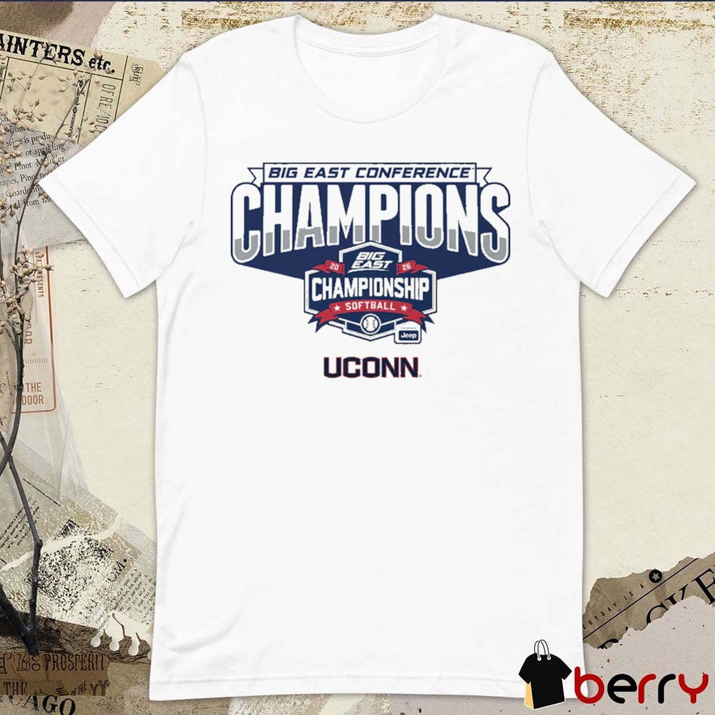 UConn Huskies Softball 2026 Big East Conference Champions t-shirt