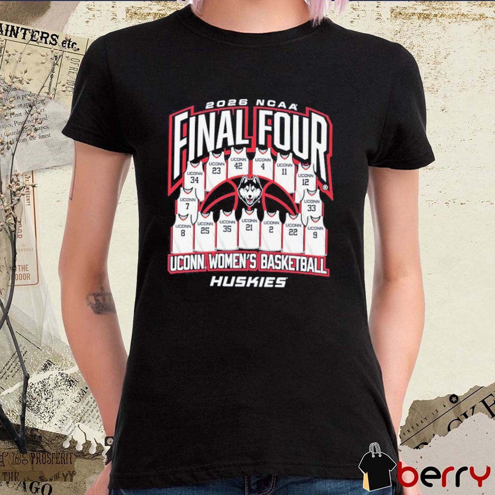 UConn Huskies Women’s Basketball 2026 NCAA DI Final Four – Jersey Madness t-shirt