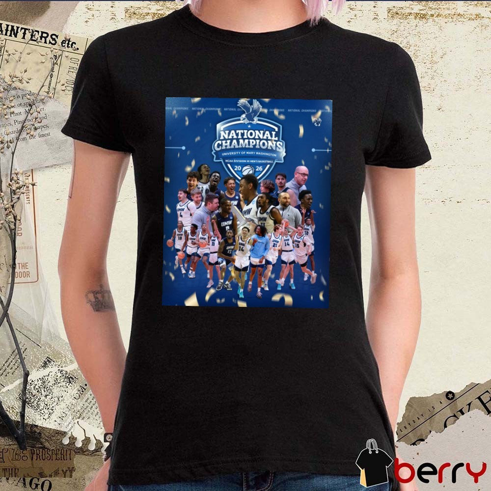 UMW Athletics National Champions University Of Mary Washington NCAA DIII Men’s Basketball 2026 Poster t-shirt