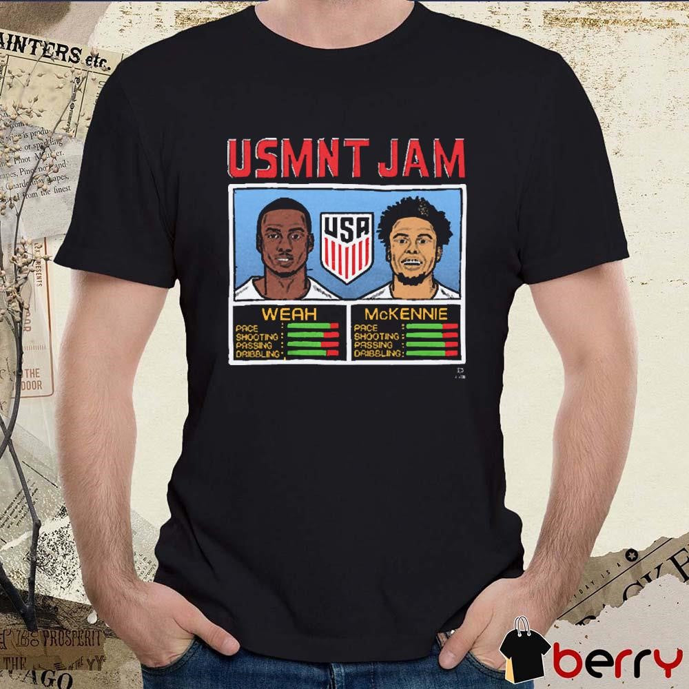 USMNT Jam Weah And McKennie USA team t-shirt