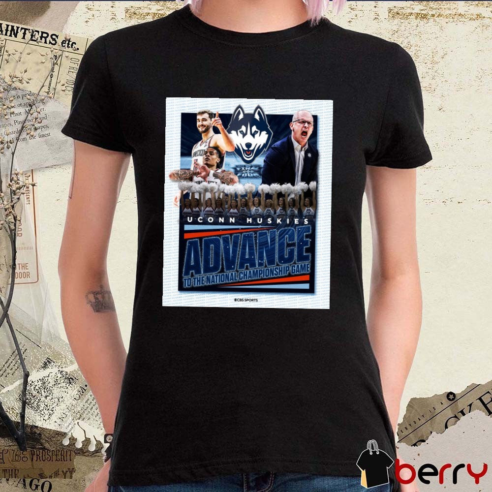Uconn Huskies Advances To The National Championship Game 2026 Poster t-shirt