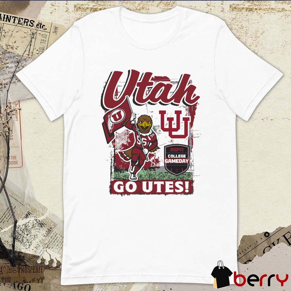 Utah Utes 2025 ESPN College GameDay Go Utes Mascot t-shirt