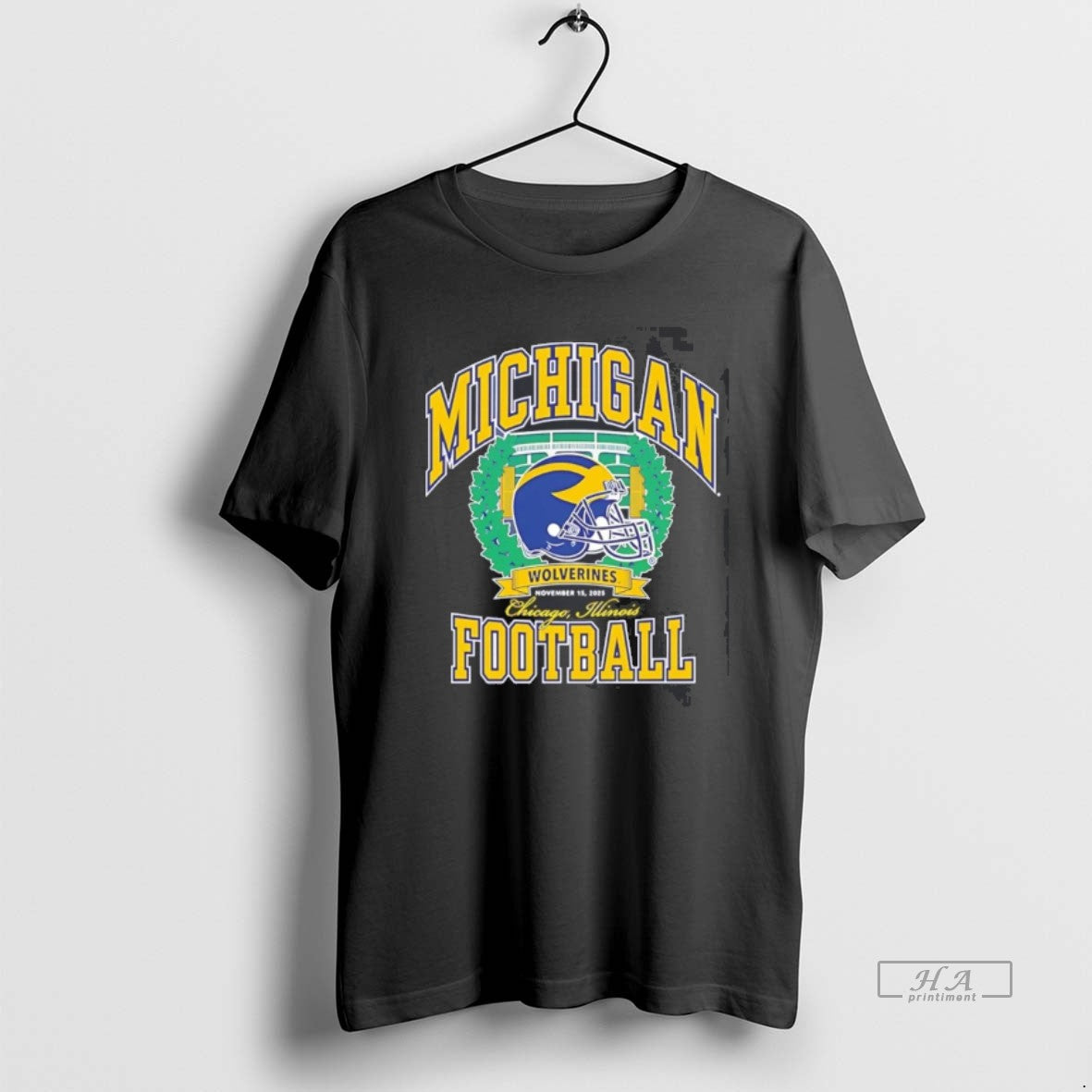 Official Valiant University Of Michigan Wolverines Football Chicago Game