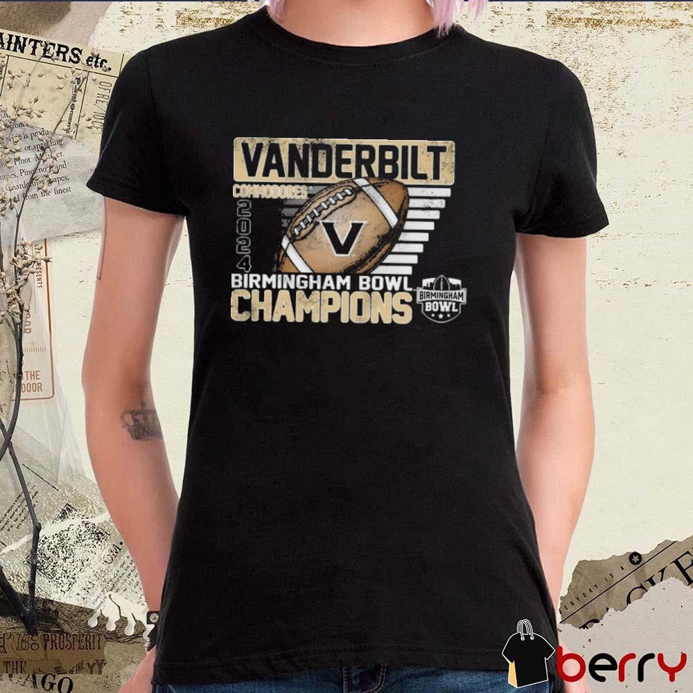 Vanderbilt Commodores 2024 Birmingham Bowl Champions NCAA Vintage t-shirt