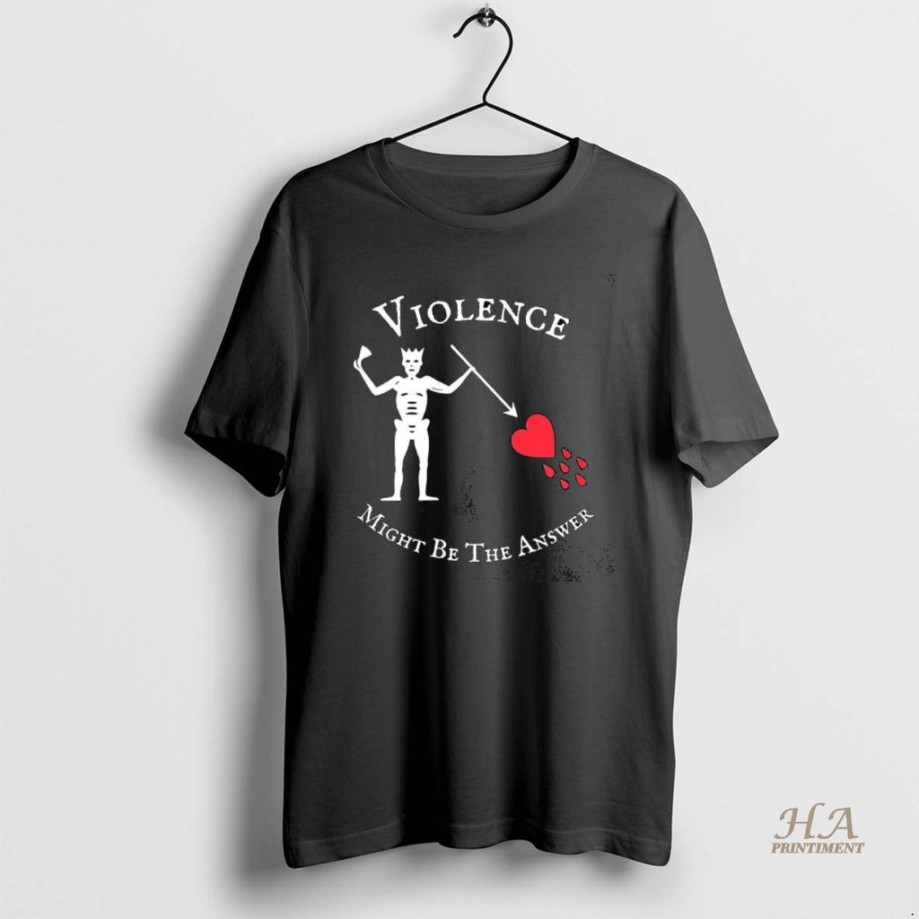 Official Violence Might Be The Answer Blackbeard Pirate Flag