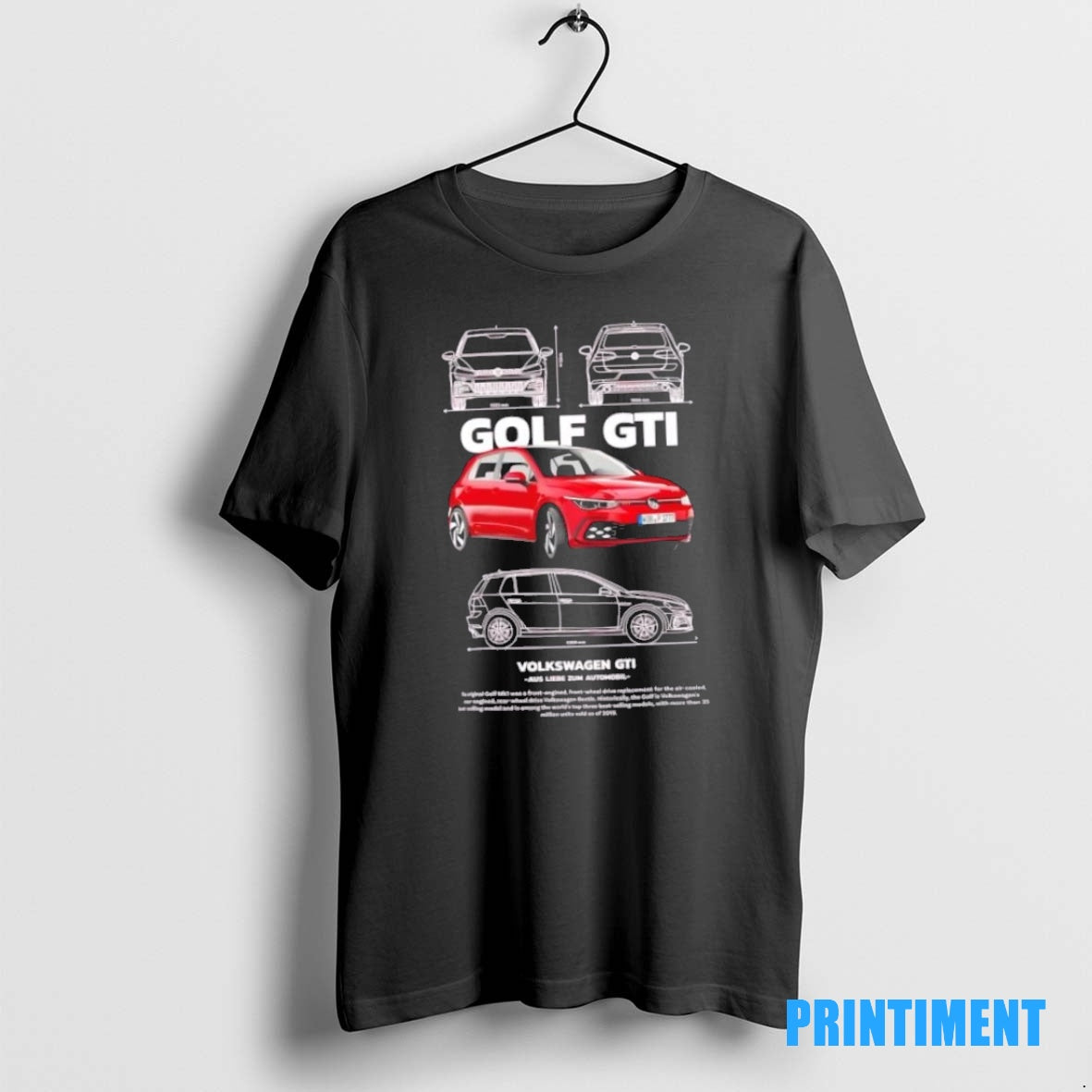 Official Volkswagen Golf Gti Hot Hatch Car Tee Sweater