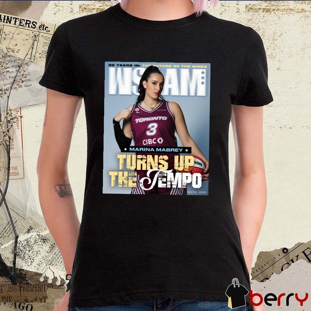 WSLAM 30 Years In The Future Of The WNBA Marina Mabrey Turn Up The Tempo Toronto Tempo Poster t-shirt