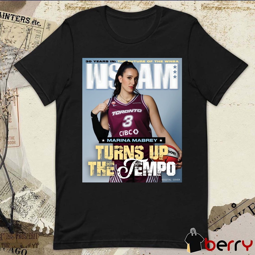 WSLAM 30 Years In The Future Of The WNBA Marina Mabrey Turn Up The Tempo Toronto Tempo Poster t-shirt