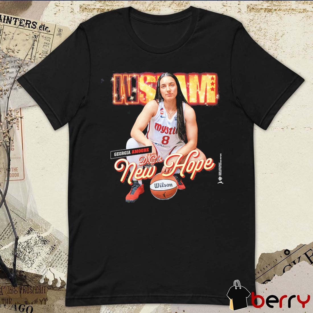 WSLAM Cover – Georgia Amoore DC’s New Hope Washington Mystics t-shirt