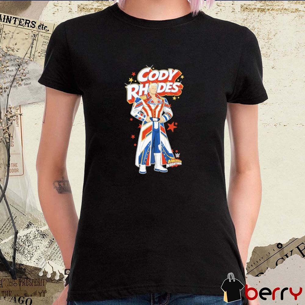 WWE Cody Rhodes American Nightmare Cartoon 2026 t-shirt