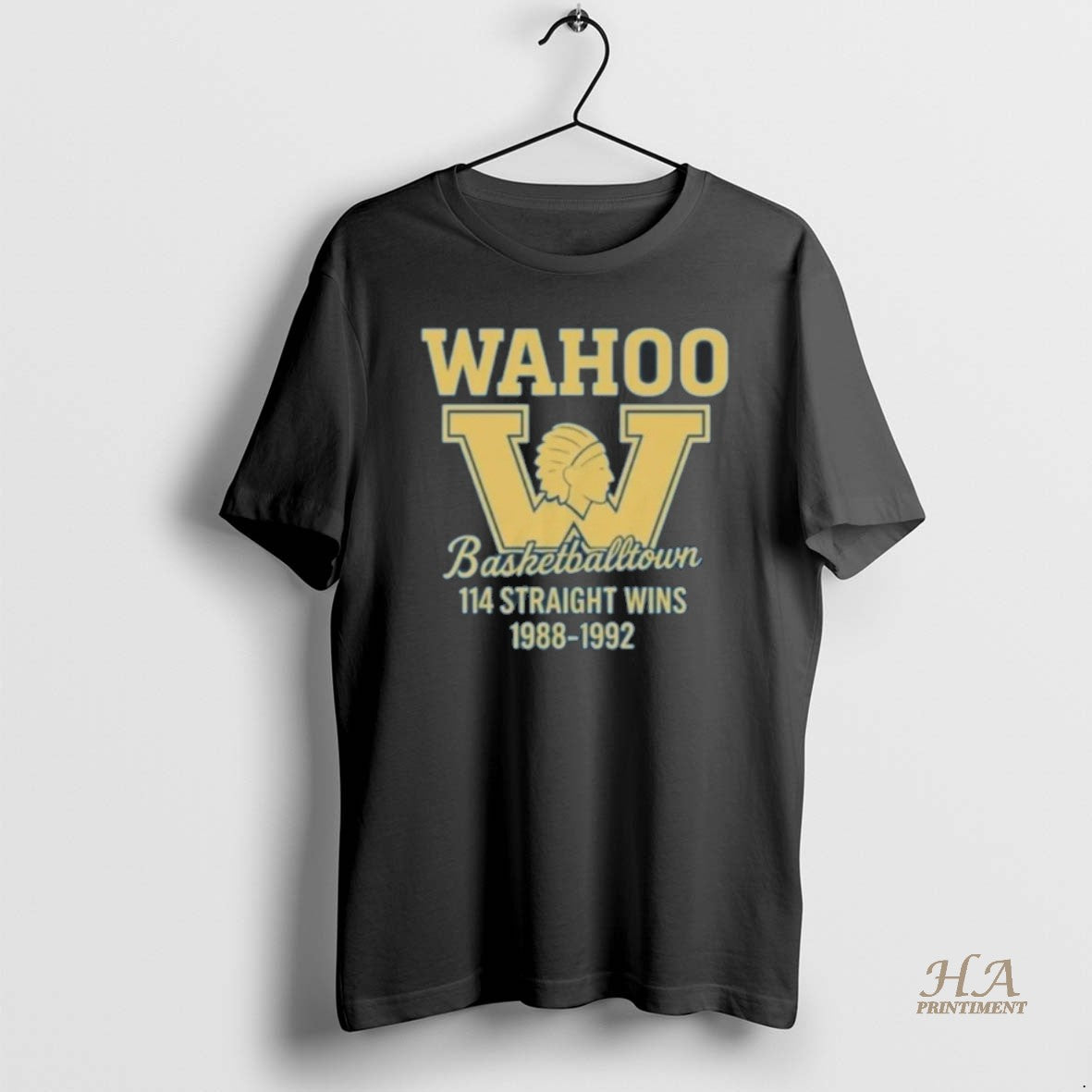 Official Wahoo Basketball Town 114 Straight Wins 1988 1992